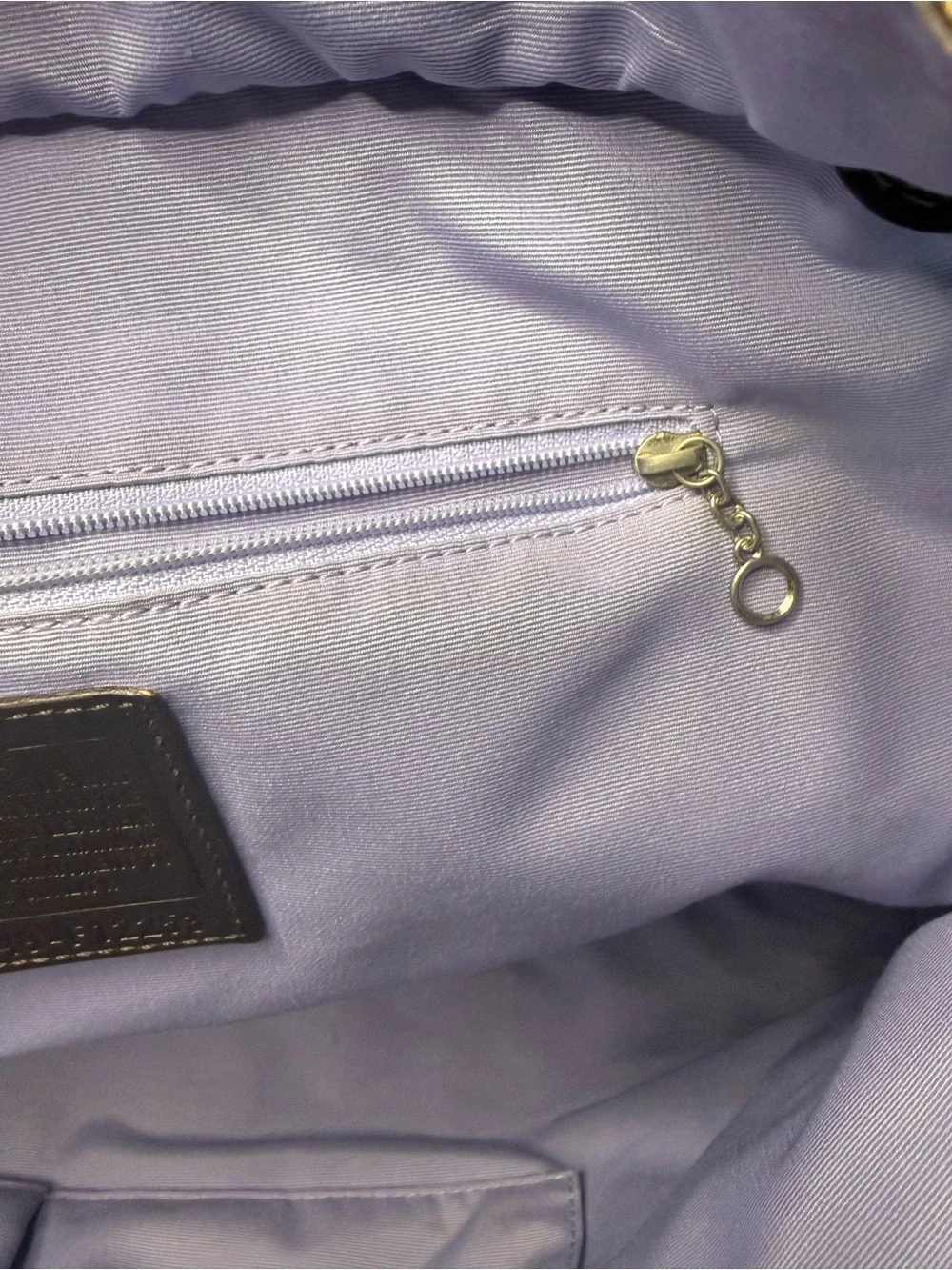 Coach Lozenge Beige and Brown Tote Bag